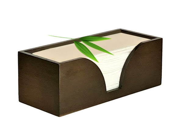 Countertop Multifold Paper Towel Holder In Dark Walnut