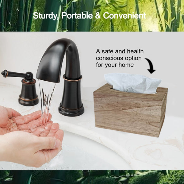 Kleenex Hand Towels (11268, 01701) POP-UP Box Cover in Natural Pale Paulownia Wood