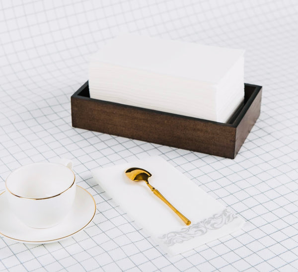 Dark Walnut Bamboo Guest Towel Holder