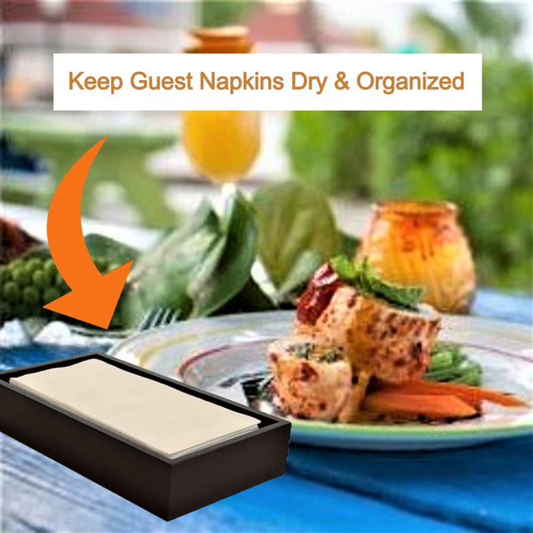 Dark Walnut Bamboo Guest Towel Holder