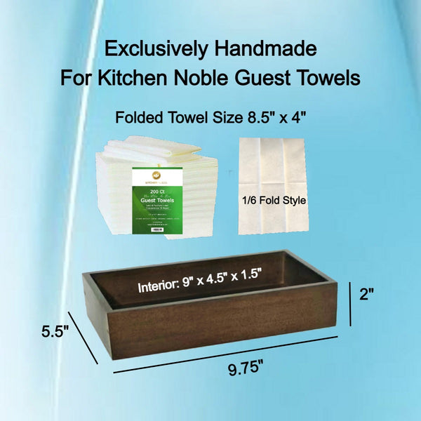 Dark Walnut Bamboo Guest Towel Holder