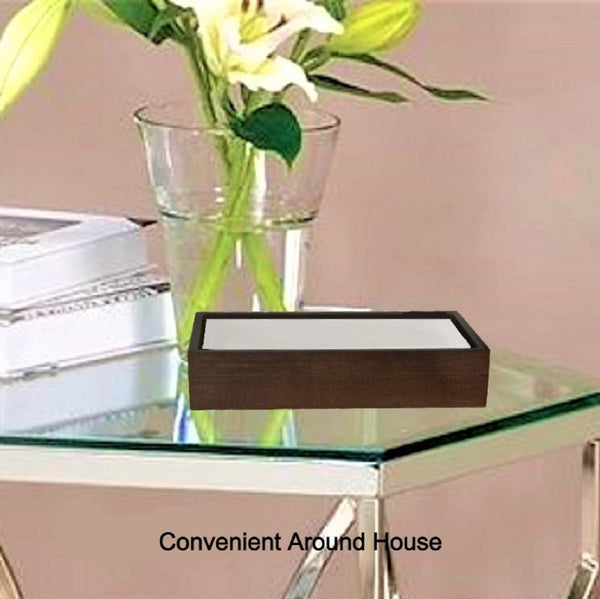 Dark Walnut Bamboo Guest Towel Holder