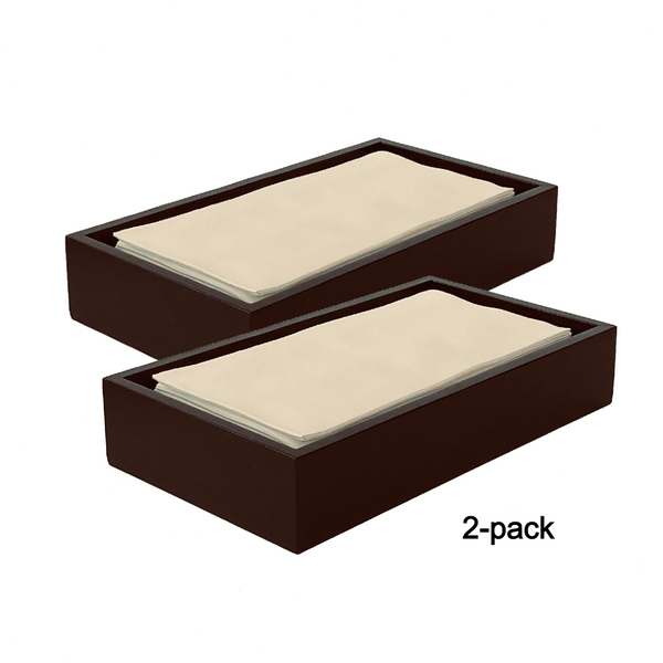 Black Bamboo Guest Towel Holder