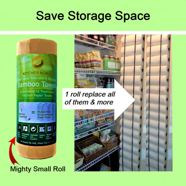 Bamboo Paper Towels 1-Roll Pk