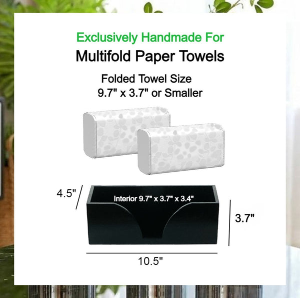Countertop Multifold Paper Towel Holder In Black