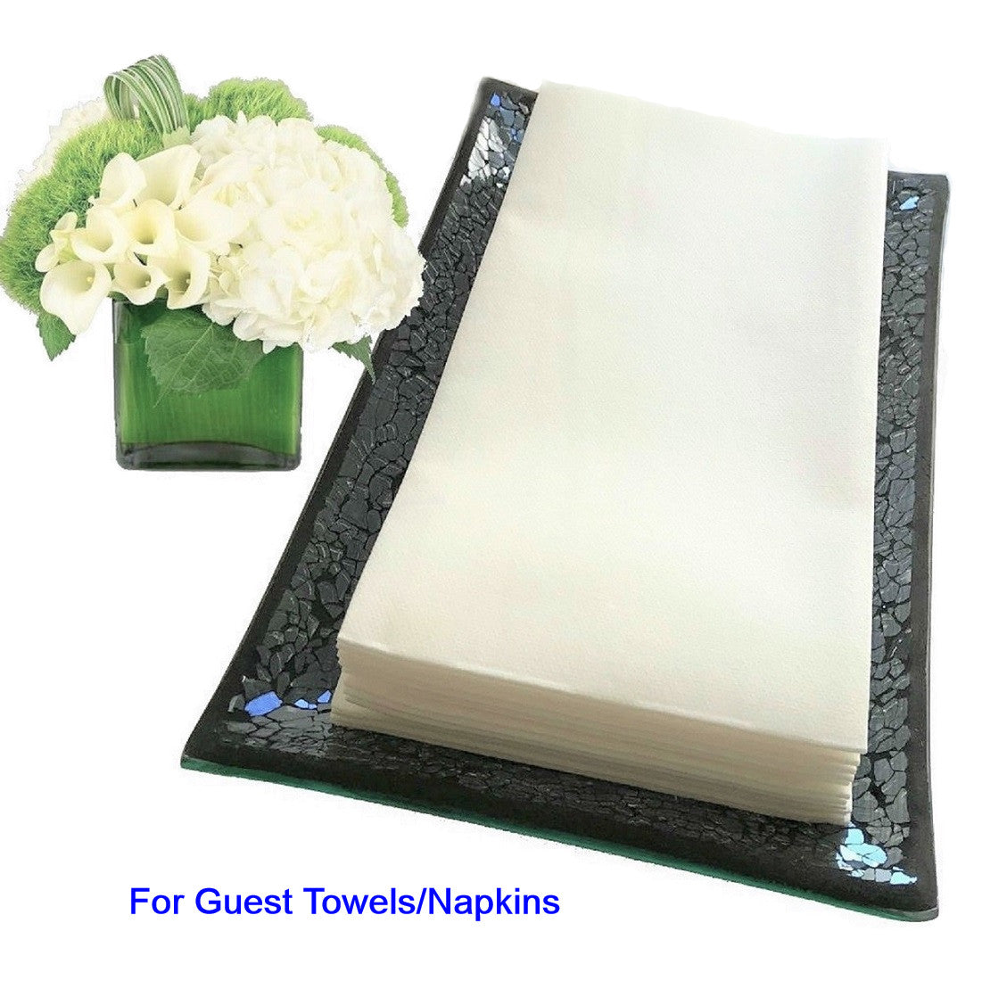 Guest discount towel tray