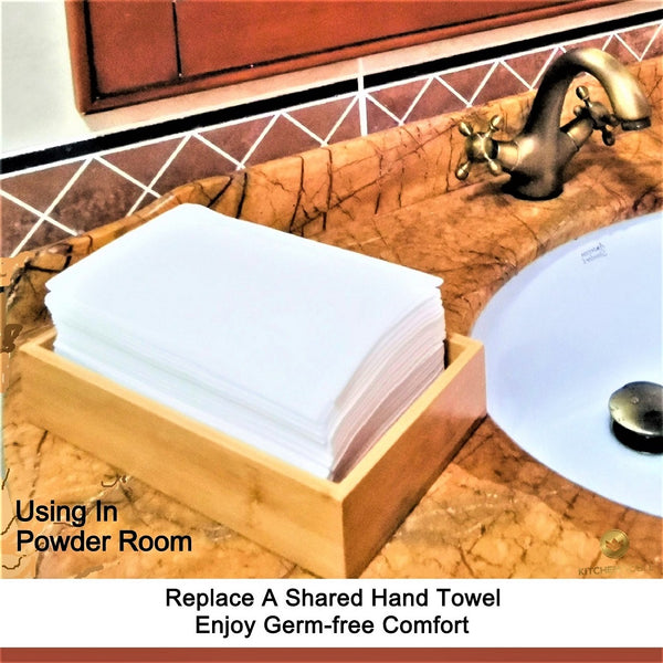 Replace A Shared Hand Towel In Guest Bathroom & Enjoy Germ-free Comfort