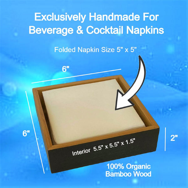 Cocktail Napkin Holder (2-tone)
