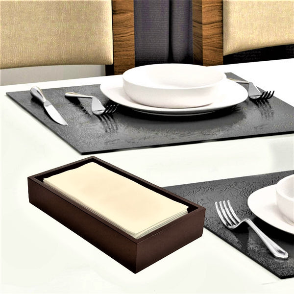 Black Bamboo Guest Towel Holder