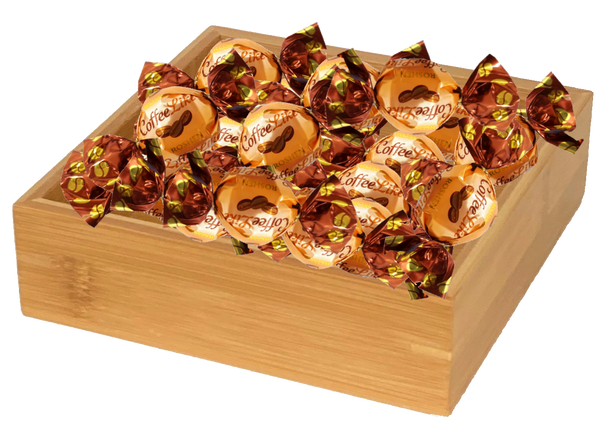 Cocktail Napkin Holder in Natural Bamboo