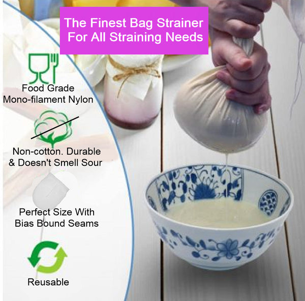 Nut Milk Straining Bag (2 pack)
