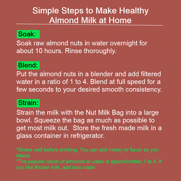 Nut Milk Straining Bag (2 pack)