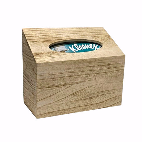 Kleenex Disposable Hand Towel Box Cover in Pale Paulownia Wood - Countertop or Wall Mount