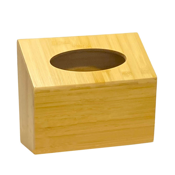 Kleenex Hand Towel Box Cover with Sloped Top - Natural Bamboo