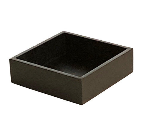 Cocktail Napkin Holder in Black Bamboo