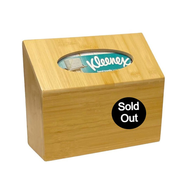 Kleenex Hand Towel Box Cover in Natural Bamboo - Countertop
