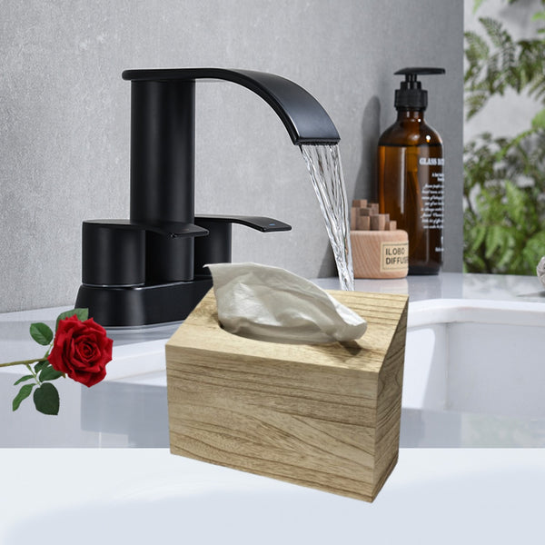 Kleenex Disposable Hand Towel Box Cover in Pale Paulownia Wood - Countertop or Wall Mount