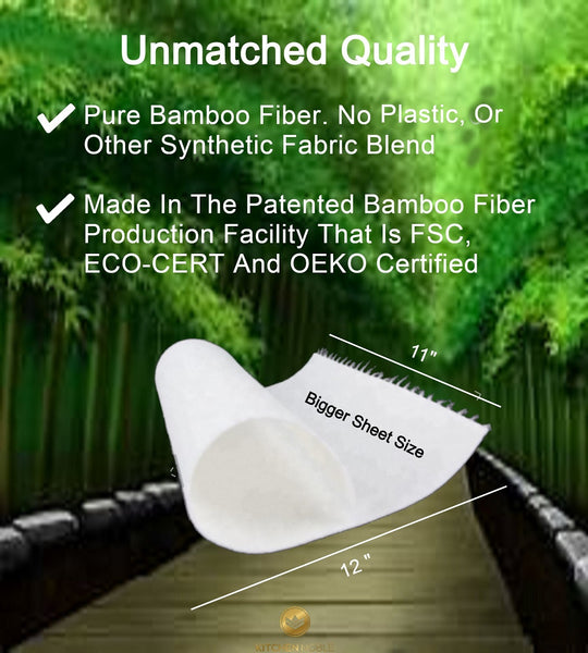 Pure Bamboo Fiber, Premium Quality