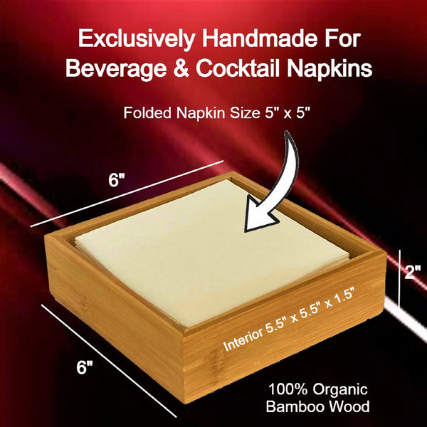 Cocktail Napkin Holder (natural)