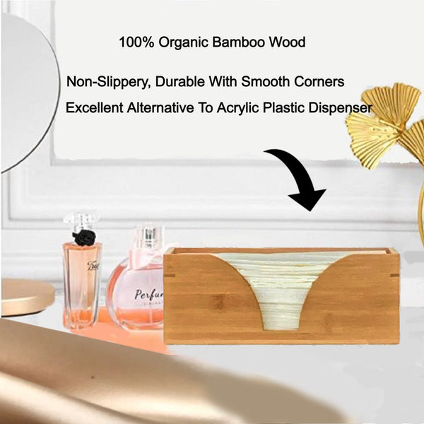 Countertop Multifold Paper Towel Holder In Natural Bamboo