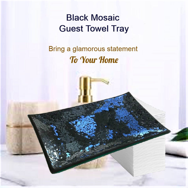 Mosaic Guest Towel Tray